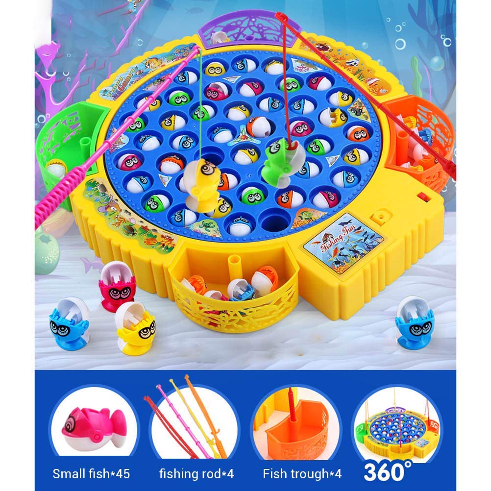 Fishing Game Electronic Musical Rotating Toy