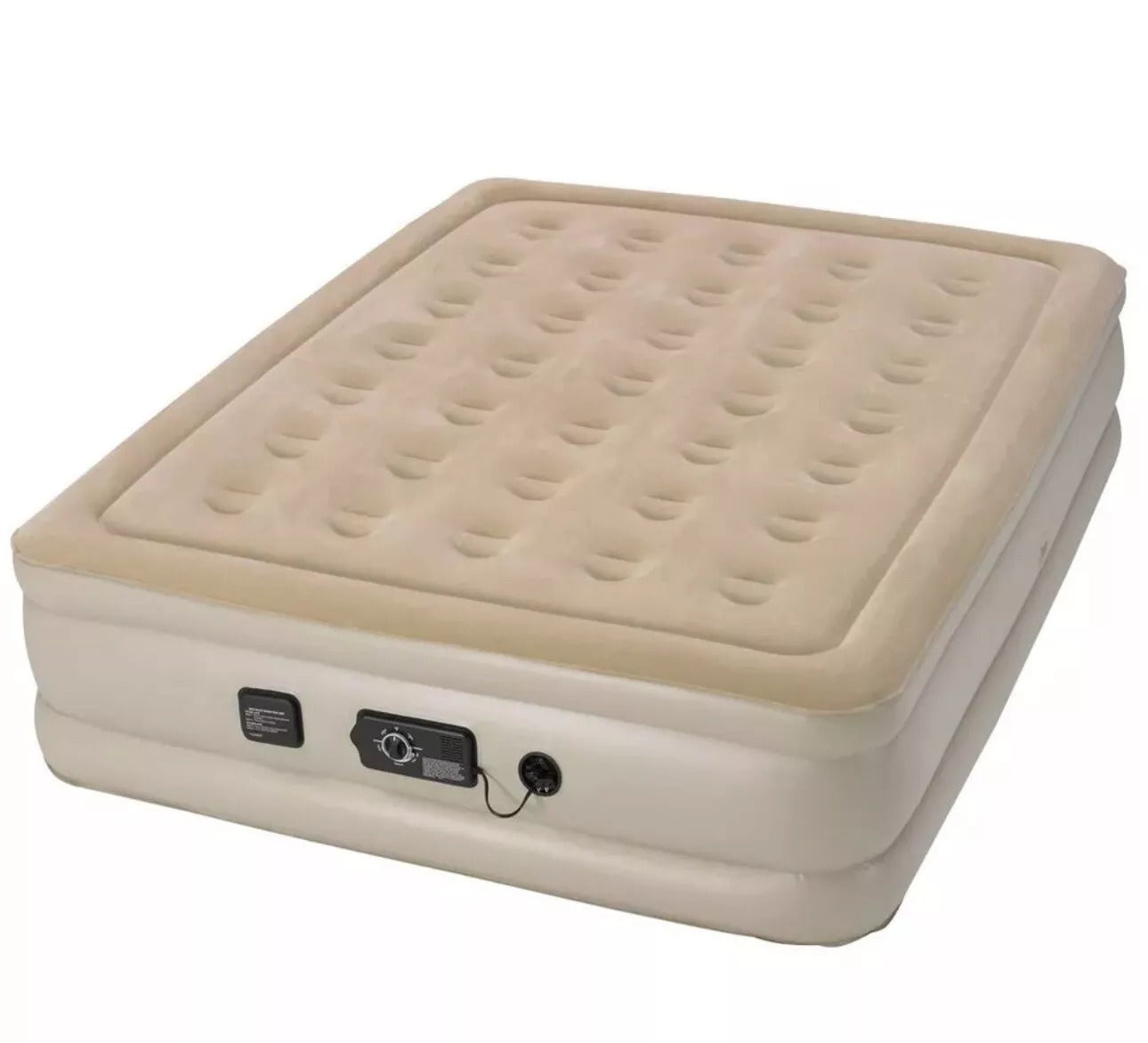 Queen-Size Inflatable Mattress with Built-In Pump