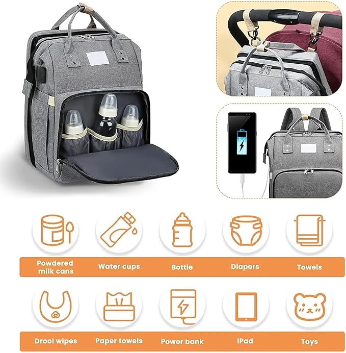 Multifunctional Waterproof Travel Essentials Baby diaper Bag
