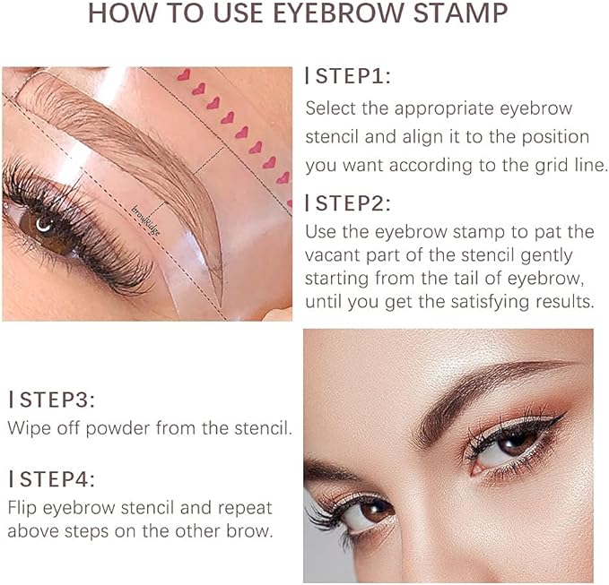 Eyebrow Stamp Stencil kit