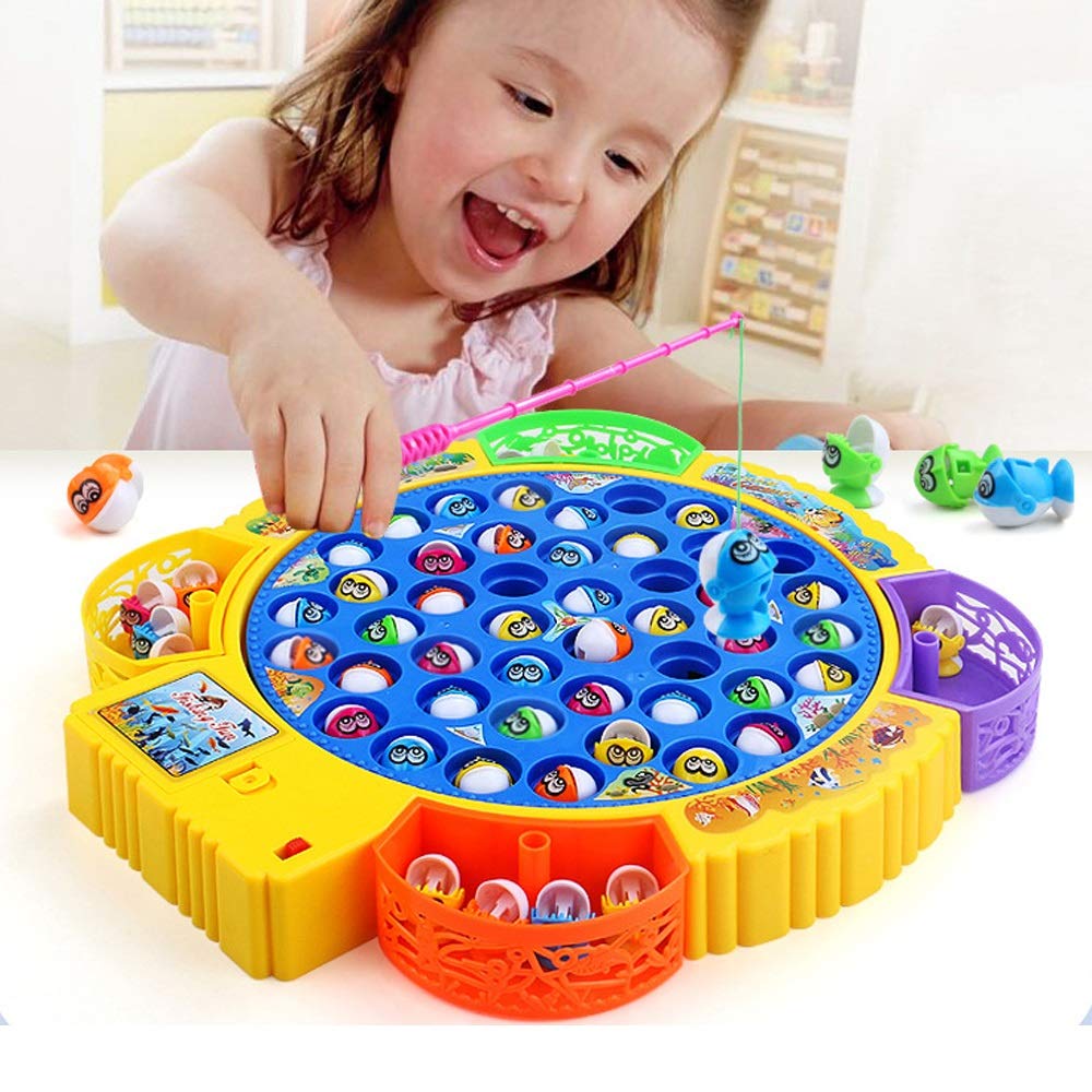 Fishing Game Electronic Musical Rotating Toy