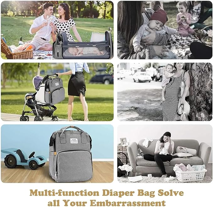 Multifunctional Waterproof Travel Essentials Baby diaper Bag