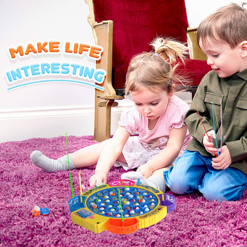 Fishing Game Electronic Musical Rotating Toy